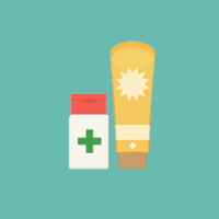 Glovebox Items - Medicine and Sunscreen
