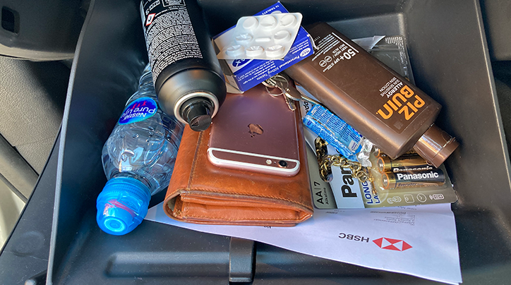 What shouldn't be in your glovebox